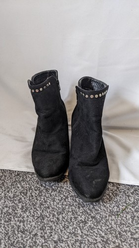 Black studded ankle boots size - studded,