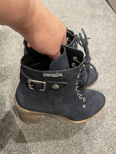 Forever love navy - suede, ankle