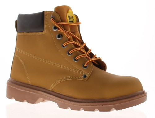 Mens leather safety boots - mens,