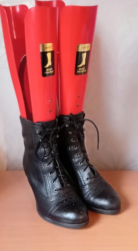 Dune womens black leather